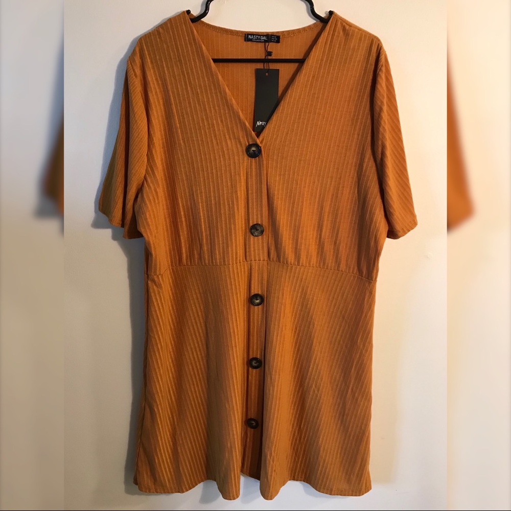 Button Down Smock Dress